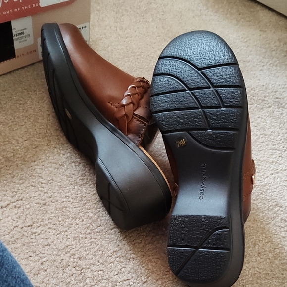 Easy Spirit Brown Leather Mules - Picture 4 of 5